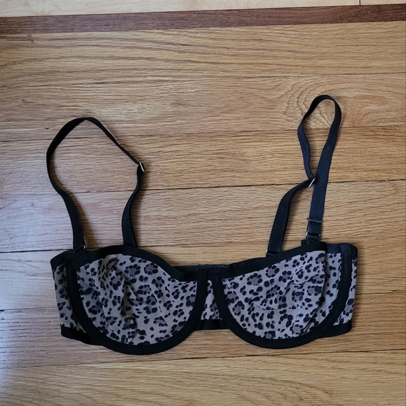 CUUP BALCONETTE BRA IN LEOPARD PRINT - Picture 4 of 6